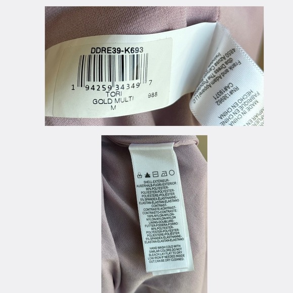 NWOT Dress The Population Giovanna Gown Size M Women's Gold Sequin Evening Gown - Picture 6 of 6